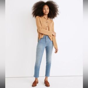 MADEWELL‎ SIZE 23P 23 petite Stovepipe Jeans in Euclid Wash straight leg pants